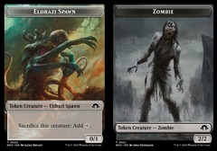 Eldrazi Spawn (2) // Zombie (21) Token - Foil